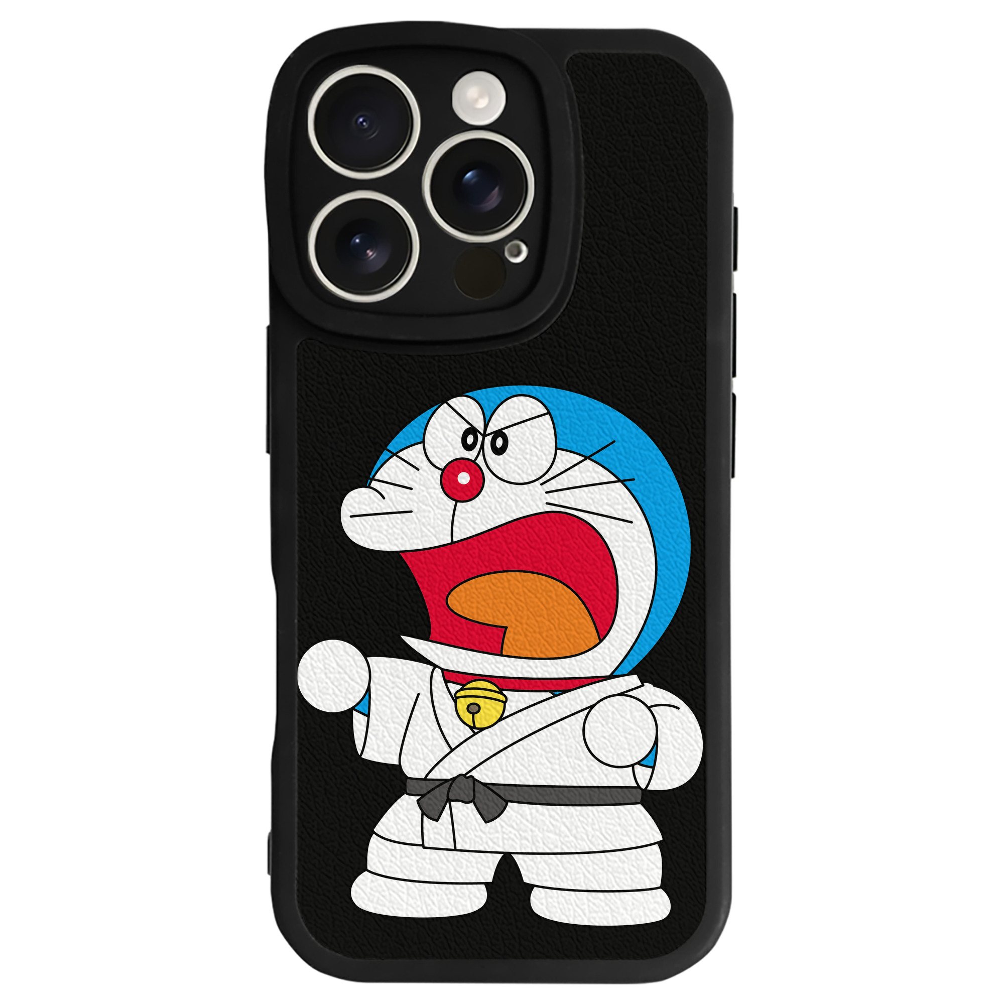 （画像用） ドラえもん Doraemon 【iPhone 16シリーズ対応】シリコンスマホケース（レザー調） 材質：シリコン
